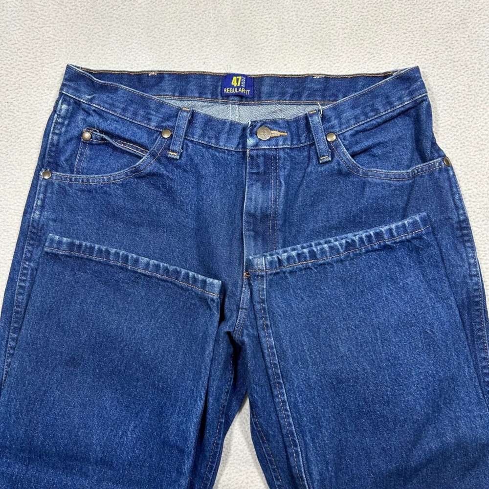 Wrangler Jeans Mens 34x32 Blue 47MWZ Regular Fit Premium Performance Cowboy Cut